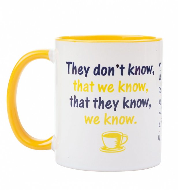 Friends They Don't Know Yellow Handle Mug Friends They Don't Know Yellow Handle Mug