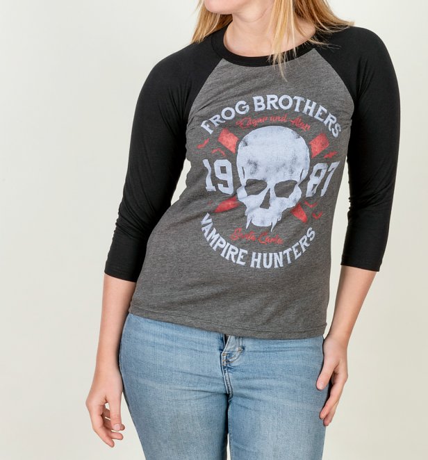 Frog Brothers Vampire Hunters Lost Boys Inspired Baseball T-Shirt Frog Brothers Vampire Hunters Lost Boys Inspired Baseball T-Shirt
