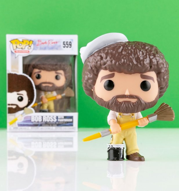 Funko Pop! Bob Ross In Overalls Vinyl Figure Funko Pop! Bob Ross In Overalls Vinyl Figure