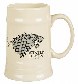 Game Of Thrones House Stark Ceramic Stein Game Of Thrones House Stark Ceramic Stein