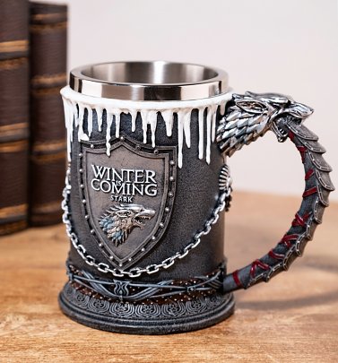 Game Of Thrones House Stark Tankard from Nemesis Now Game Of Thrones House Stark Tankard from Nemesis Now
