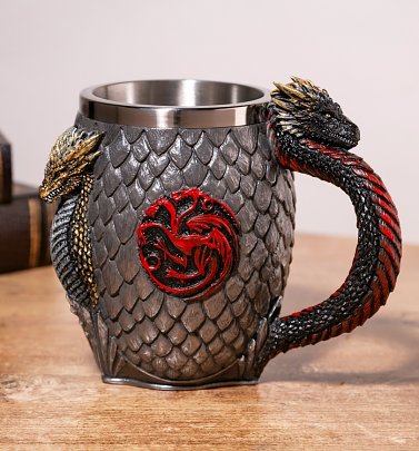 Game Of Thrones House Targaryen Tankard from Nemesis Now Game Of Thrones House Targaryen Tankard from Nemesis Now
