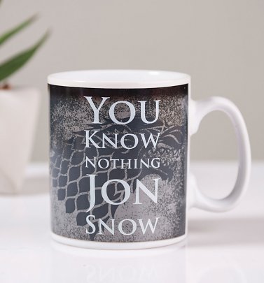 Game Of Thrones Jon Snow Heat Changing Mug Game Of Thrones Jon Snow Heat Changing Mug