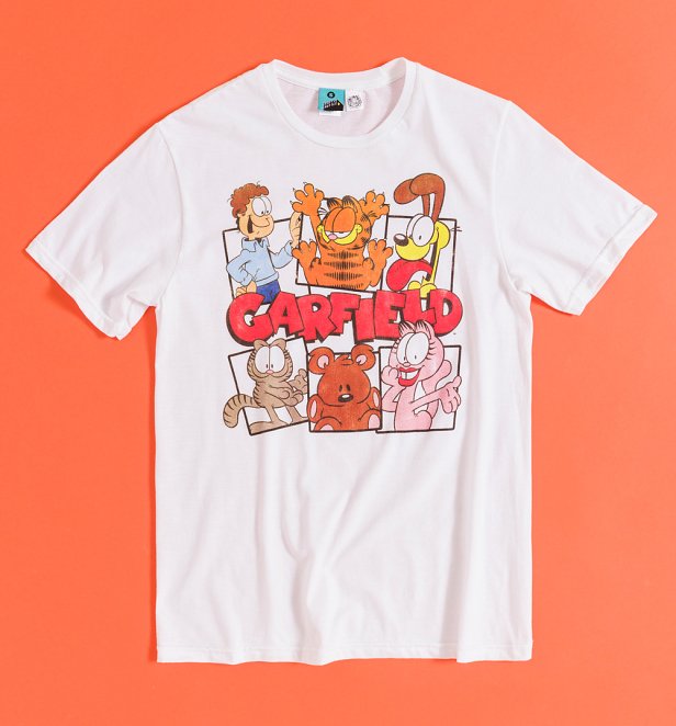Garfield Comic Strip White T-Shirt