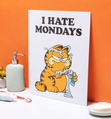 Garfield I Hate Mondays 11" x 14" Art Print Garfield I Hate Mondays 11" x 14" Art Print
