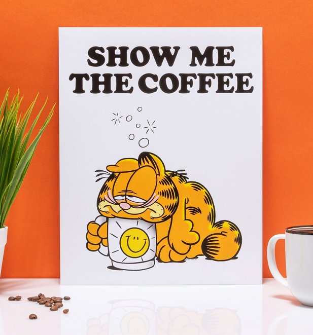 Garfield Show Me The Coffee 11" x 14" Art Print
