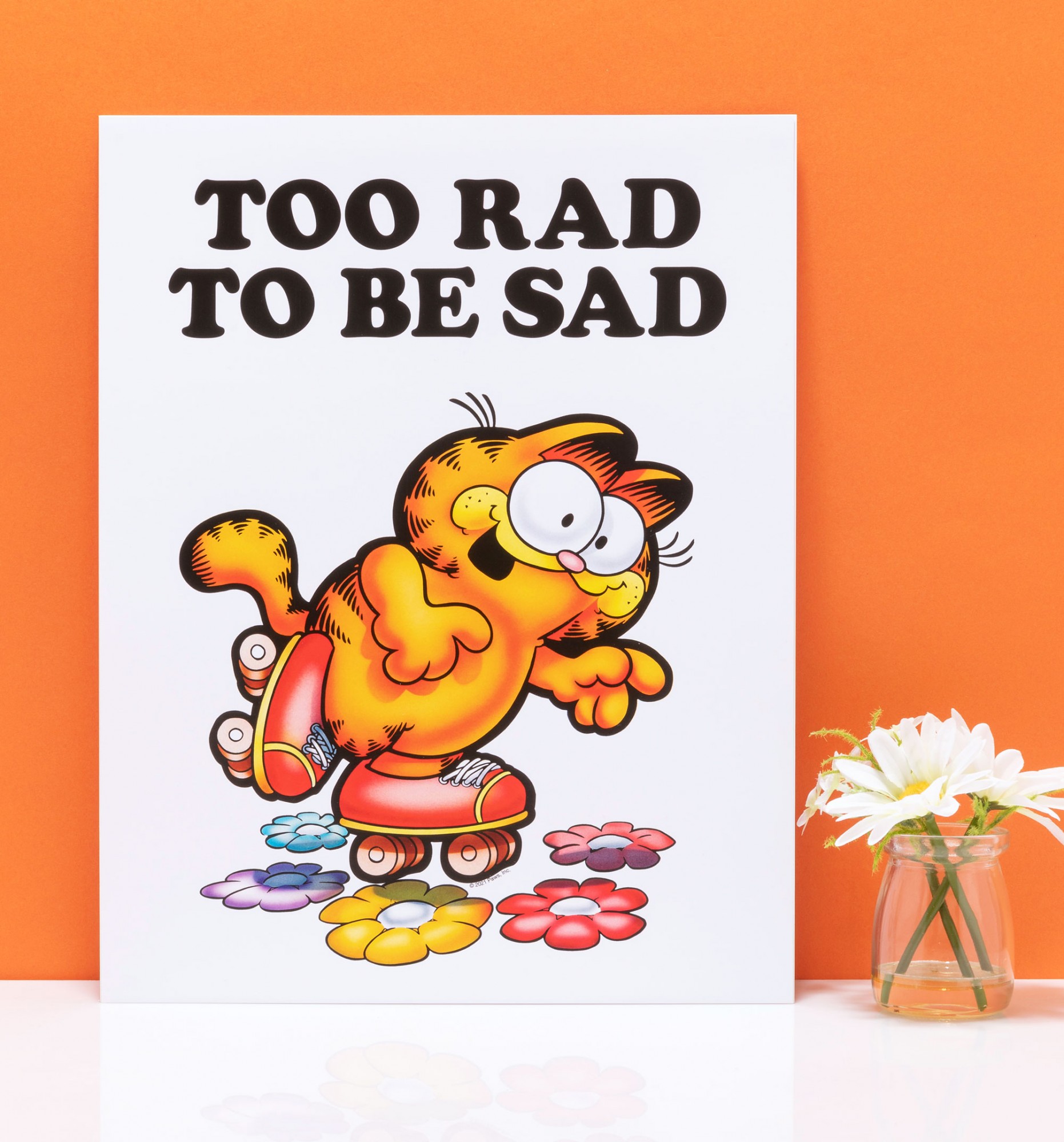 Garfield Too Rad To Be Sad 11" x 14" Art Print