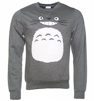Ghibli Totoro Inspired Heather Grey Sweater Ghibli Totoro Inspired Heather Grey Sweater