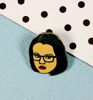 Ghost World Inspired Enid Enamel Pin from Punky Pins Ghost World Inspired Enid Enamel Pin from Punky Pins