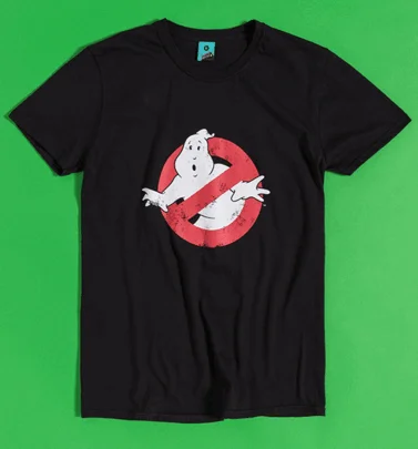 Ghostbusters Ain't Afraid Of No Ghost T-Shirt with Back Print