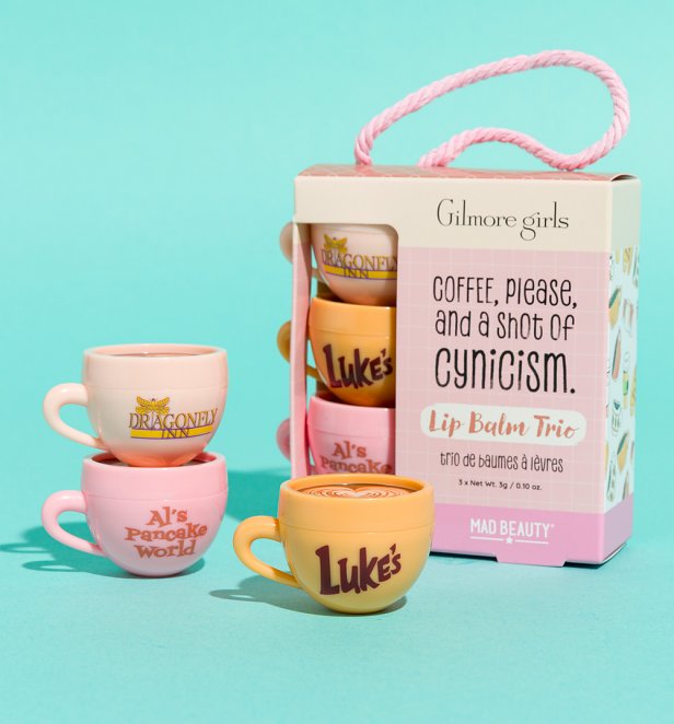 Gilmore Girls Coffee Mug Lip Balm Trio from Mad Beauty