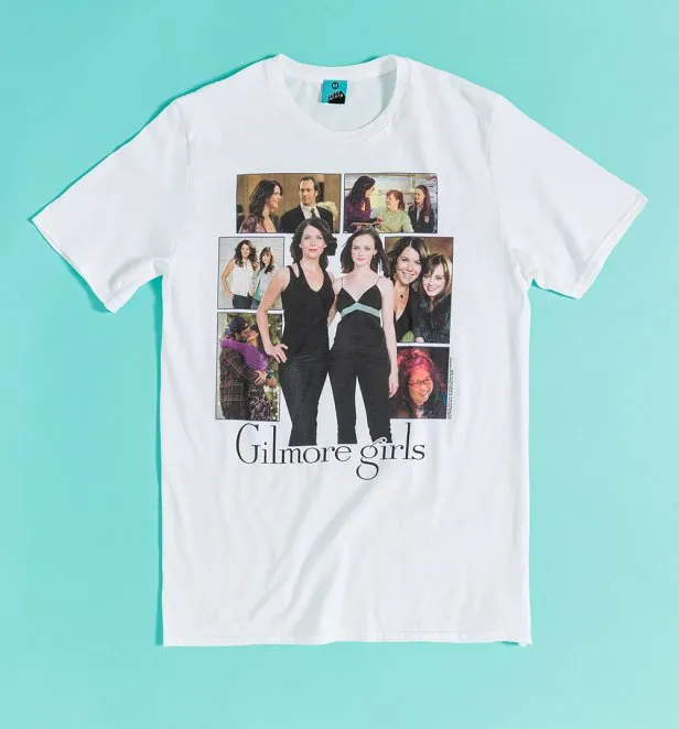Gilmore Girls Collage White T-Shirt