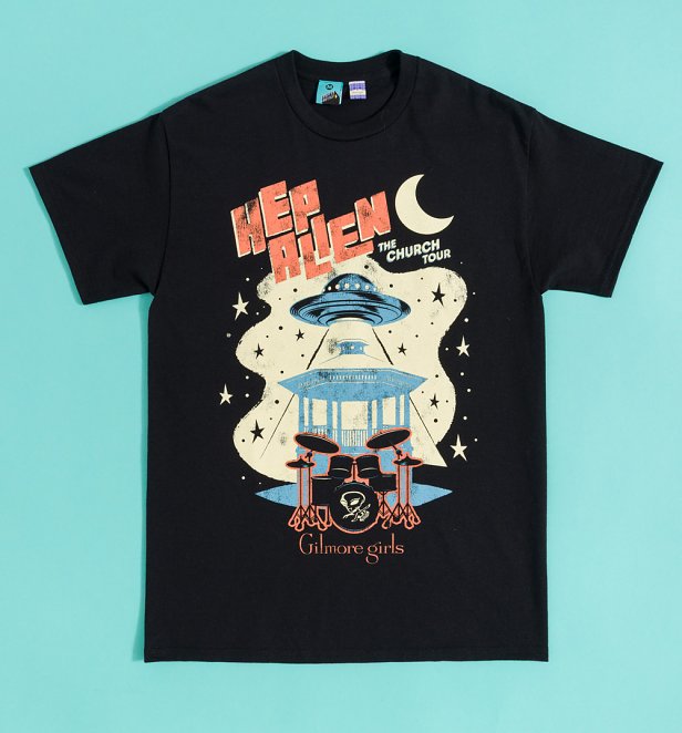 Gilmore Girls Hep Alien Tour Black T-Shirt