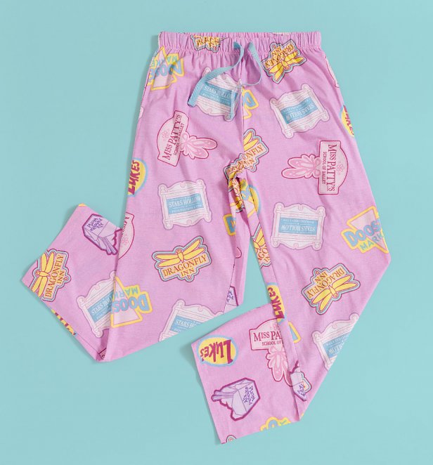 Gilmore Girls Icons Pink Lounge Pants Gilmore Girls Icons Pink Lounge Pants