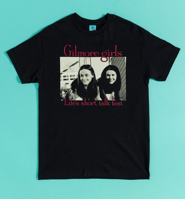 Gilmore Girls Life's Short Talk Fast Black T-Shirt
