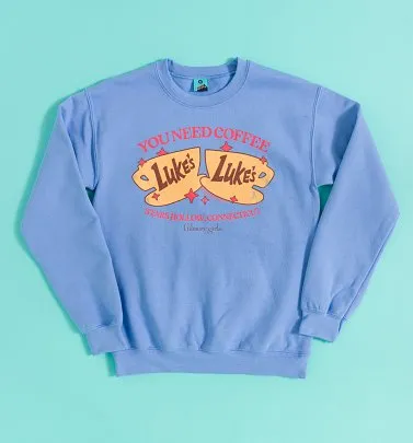 Gilmore Girls You Need Coffee Blue Sweater