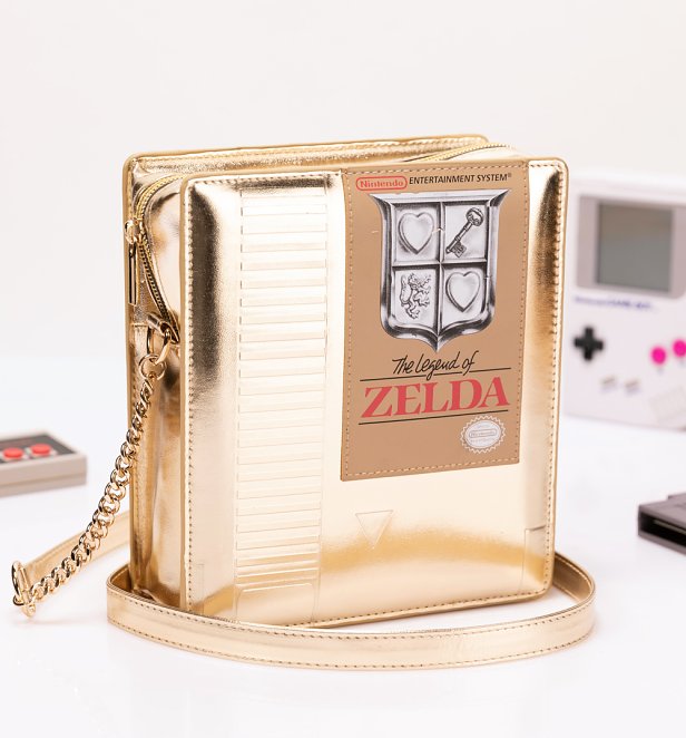 Gold Nintendo Legend Of Zelda Cartridge Cross Body Bag from Difuzed Gold Nintendo Legend Of Zelda Cartridge Cross Body Bag from Difuzed