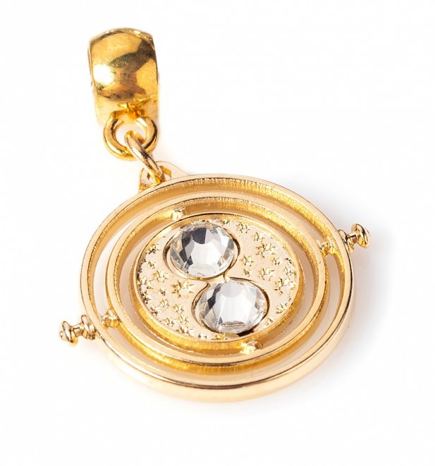 Gold Plated Harry Potter Fixed Time Turner Slider Charm Gold Plated Harry Potter Fixed Time Turner Slider Charm