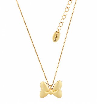 Gold Plated Minnie Mouse Bow Necklace from Disney Couture Gold Plated Minnie Mouse Bow Necklace from Disney Couture