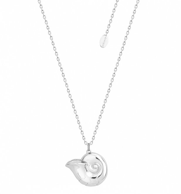 White Gold Plated The Little Mermaid Ursula Shell Necklace from Disney by Couture Kingdom White Gold Plated The Little Mermaid Ursula Shell Necklace from Disney by Couture Kingdom