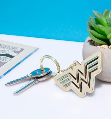 Gold Wonder Woman 1984 Metal Keyring Gold Wonder Woman 1984 Metal Keyring