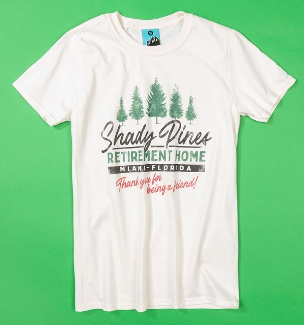 Golden Girls Inspired Shady Pines Retirement Home Natural T-Shirt Golden Girls Inspired Shady Pines Retirement Home Natural T-Shirt