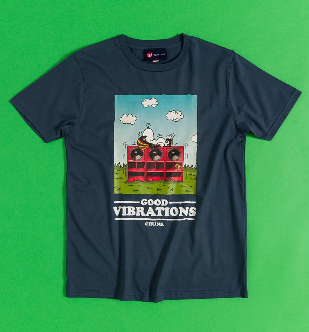 Good Vibrations Pup Blue T-Shirt from Chunk