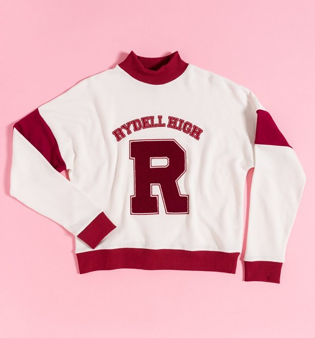 Grease Rydell High Toweling Applique Varsity Sweater