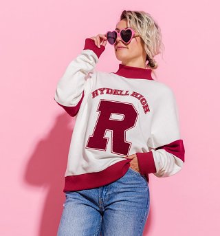Grease Rydell High Towling Applique Varsity Sweater