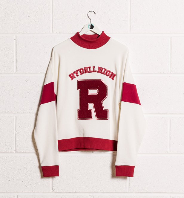 Grease Rydell High Toweling Applique Varsity Sweater
