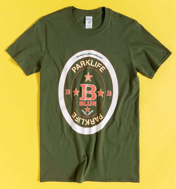 Green Blur Parklife Beer Mat T-Shirt Green Blur Parklife Beer Mat T-Shirt