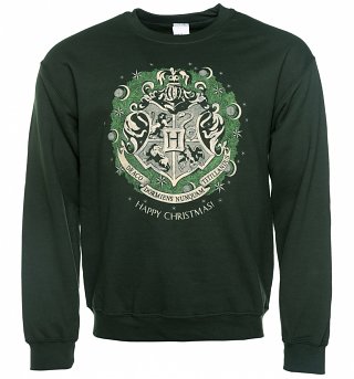 Green Harry Potter Crest Christmas Sweater Green Harry Potter Crest Christmas Sweater