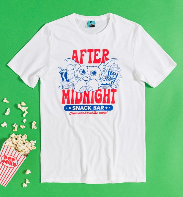 Gremlins After Midnight Snack Bar White T-Shirt