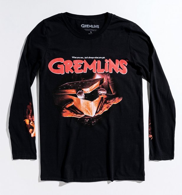 Gremlins What You See Long Sleeve T-Shirt with Sleeve Print