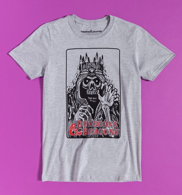 Grey Dungeons and Dragons Lich Lord Poster T-Shirt