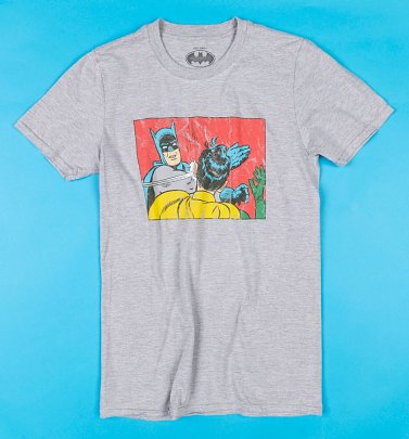 Grey Marl Batman Slap T-Shirt Grey Marl Batman Slap T-Shirt