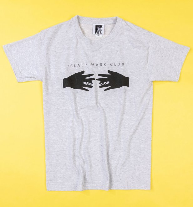 Grey Marl Black Mask Club Birds Of Prey T-Shirt Grey Marl Black Mask Club Birds Of Prey T-Shirt