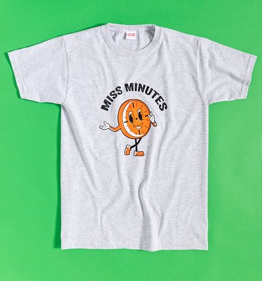 Grey Marl Marvel Comics Loki Miss Minutes T-Shirt Grey Marl Marvel Comics Loki Miss Minutes T-Shirt