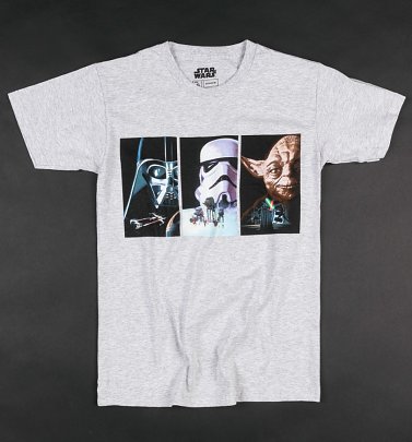 Grey Marl Star Wars VHS Art T-Shirt Grey Marl Star Wars VHS Art T-Shirt