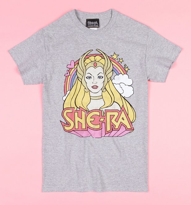 Grey She-Ra Rainbow T-Shirt Grey She-Ra Rainbow T-Shirt
