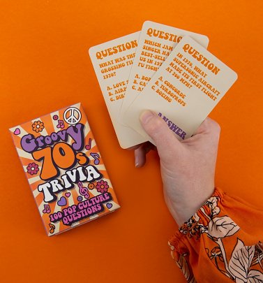 Groovy 70s Trivia Cards Groovy 70s Trivia Cards