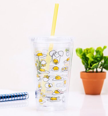 Gudetama Beaker With Straw Gudetama Beaker With Straw