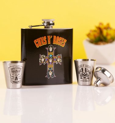 Guns N' Roses Hip Flask Gift Set Guns N' Roses Hip Flask Gift Set