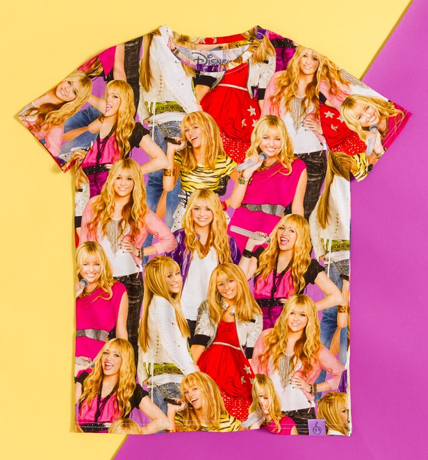 Hannah Montana All Over Print T-Shirt from Cakeworthy