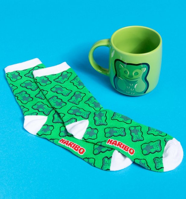Haribo Heart Green Bear and Socks Gift Set Haribo Heart Green Bear and Socks Gift Set