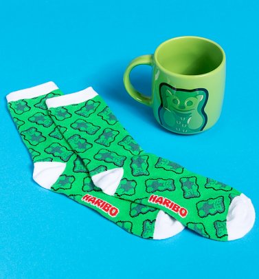 Haribo Heart Green Bear and Socks Gift Set
