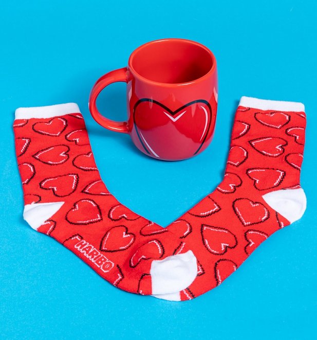 Haribo Heart Mug and Socks Gift Set