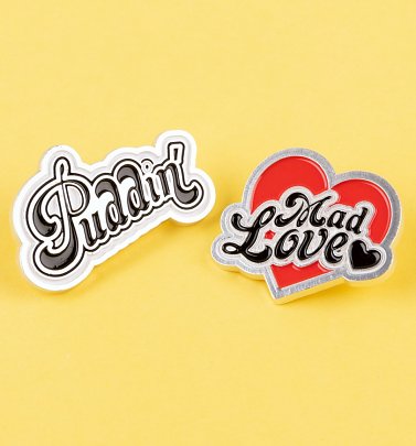 Harley Quinn Set Of Two Pin Badges Harley Quinn Set Of Two Pin Badges