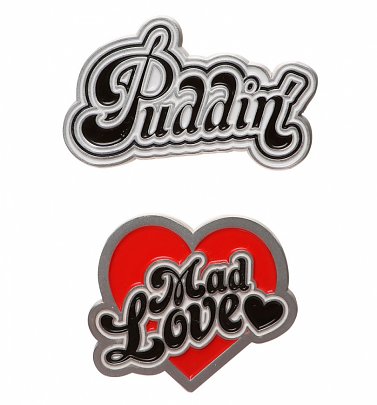 Harley Quinn Set Of Two Pin Badges Harley Quinn Set Of Two Pin Badges