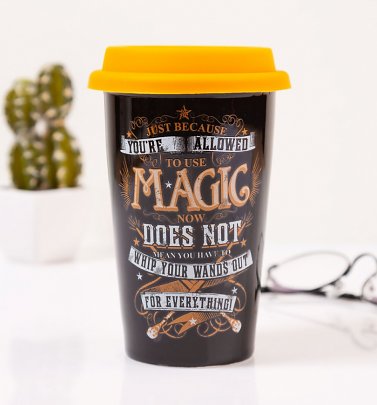 Harry Potter Allowed To Use Magic Travel Mug Harry Potter Allowed To Use Magic Travel Mug